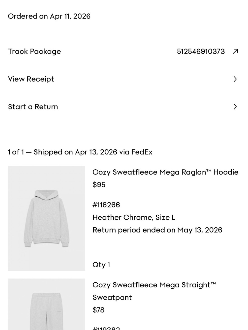 Aritzia Mega Raglan Hoodie - Picture 3 of 3